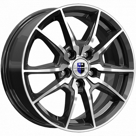 K&K Адамар 6.5xR16/5x112 ET 46 Dia 57.1 Алмаз черный