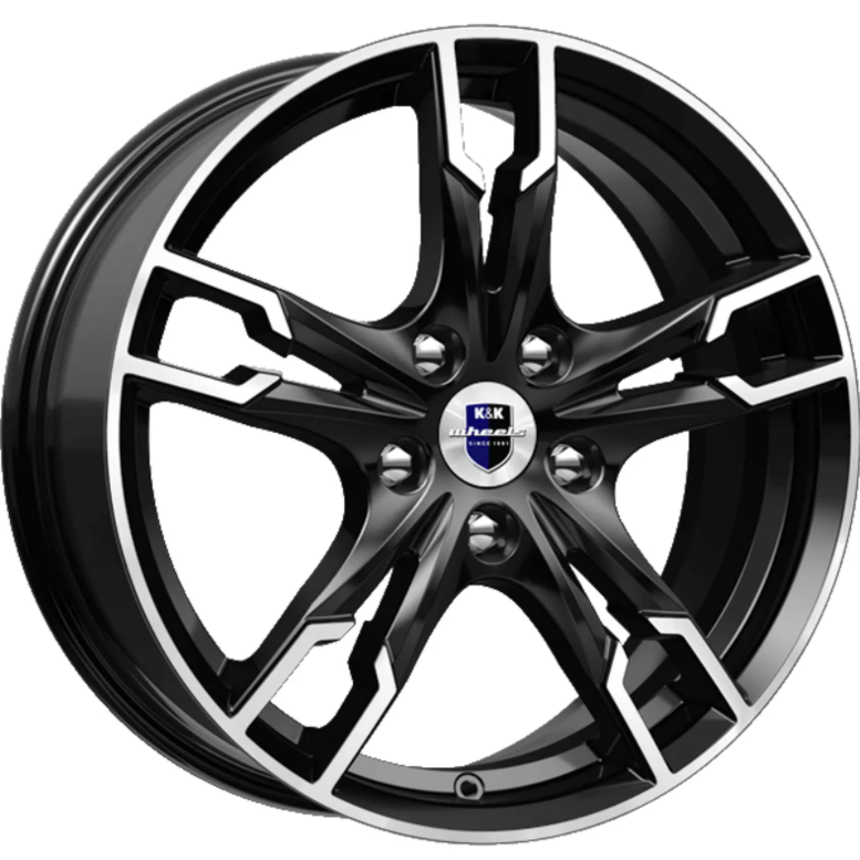 K&K Солар 7xR17/5x112 ET 40 Dia 57.1 Алмаз черный