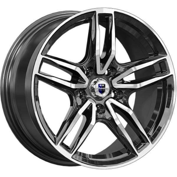 K&K Бартон 8xR17/5x112 ET 39 Dia 66.6 Алмаз черный