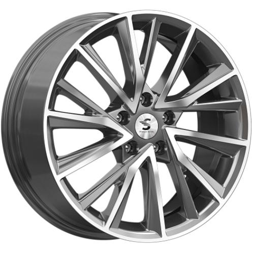 K&K KP010 7.5xR18/5x112 ET 39 Dia 66.6 Diamond gloss graphite