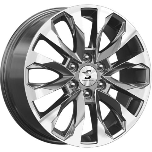 K&K KP007 8xR20/6x139.7 ET 55 Dia 100.1 Diamond gloss graphite