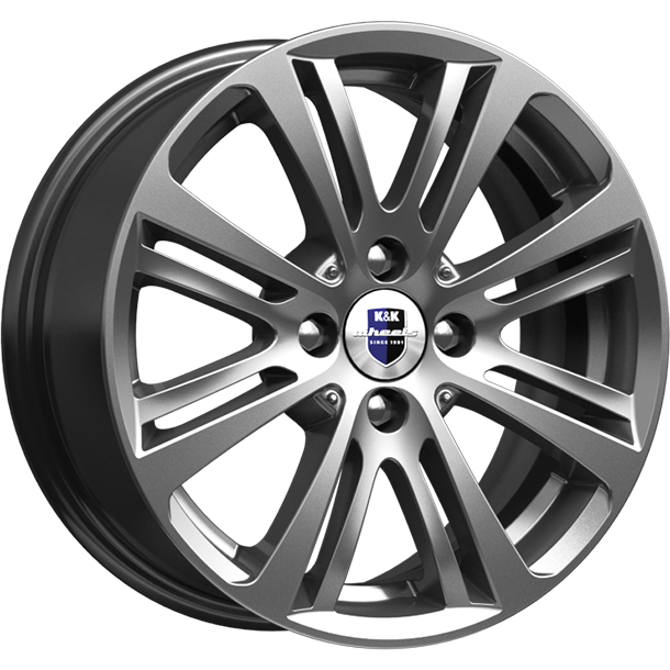 K&K Беринг 6.5xR15/4x98 ET 30 Dia 58.6 Дарк платинум