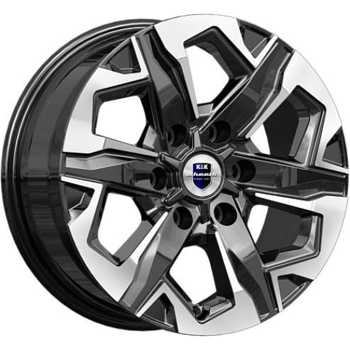 K&K Тейт 7.5xR17/6x139.7 ET 25 Dia 78.1 Алмаз черный