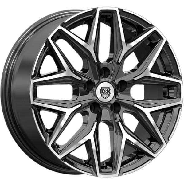 K&K Ариус 7xR17/4x108 ET 25 Dia 65.1 Алмаз черный