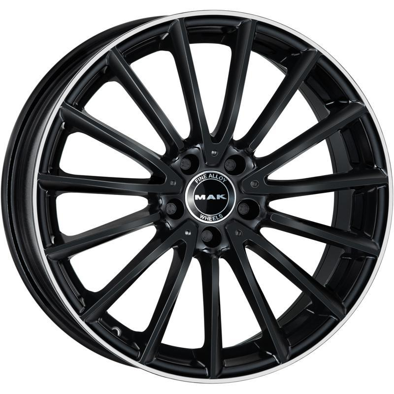 MAK Komet 8xR19/5x112 ET 48 Dia 66.6 Gloss Black Mirror Ring