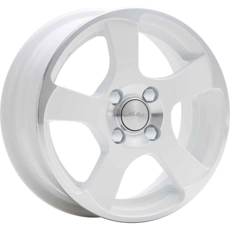 Скад Акула 5.5xR14/4x100 ET 35 Dia 67.1 Алмаз белый