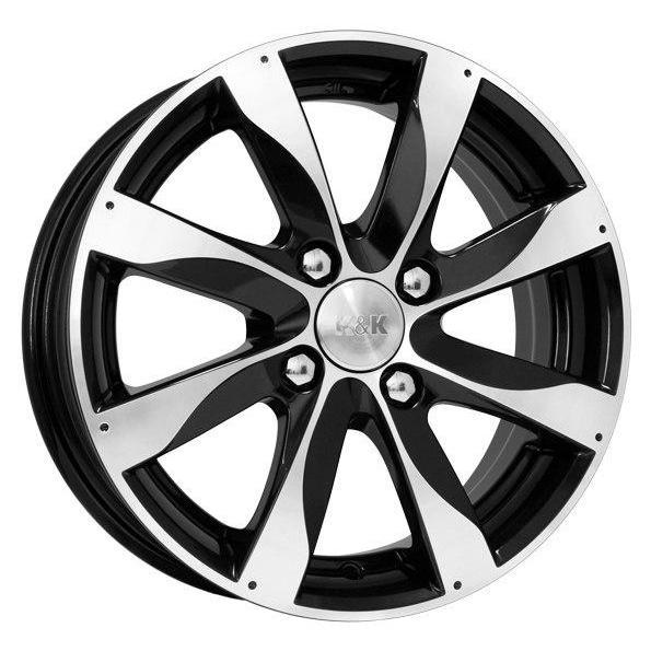 K&K Джемини 6xR15/4x100 ET 39 Dia 56.6 Алмаз черный