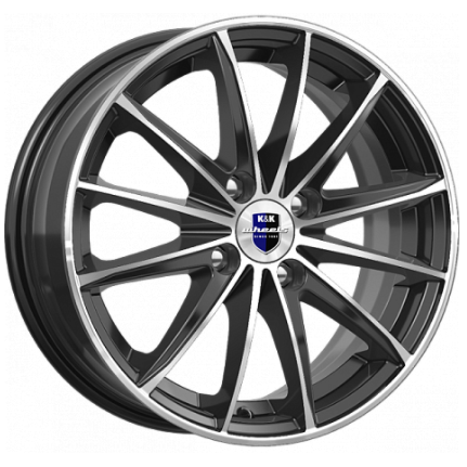 K&K Пойнт Бланк 6xR15/4x100 ET 48 Dia 54.1 Алмаз черный