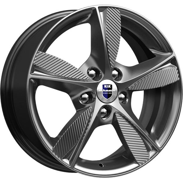 K&K Кинезис 6.5xR16/5x114.3 ET 50 Dia 66.1 Дарк платинум
