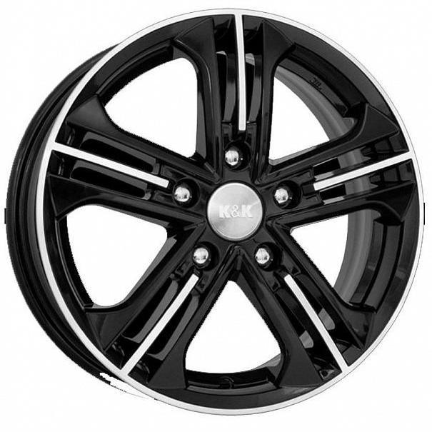 K&K Trinity 6xR15/5x114.3 ET 46 Dia 67.1 Алмаз черный